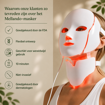 Mellando GlowMask l Lichttherapiemasker