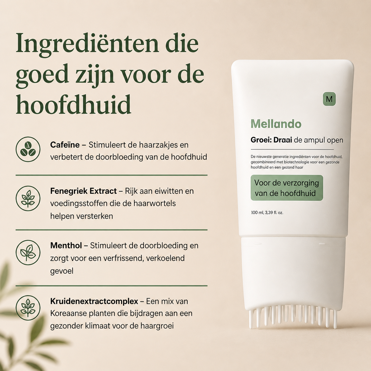 Mellando RootRevive | Een serum met ingebouwde haarborstel