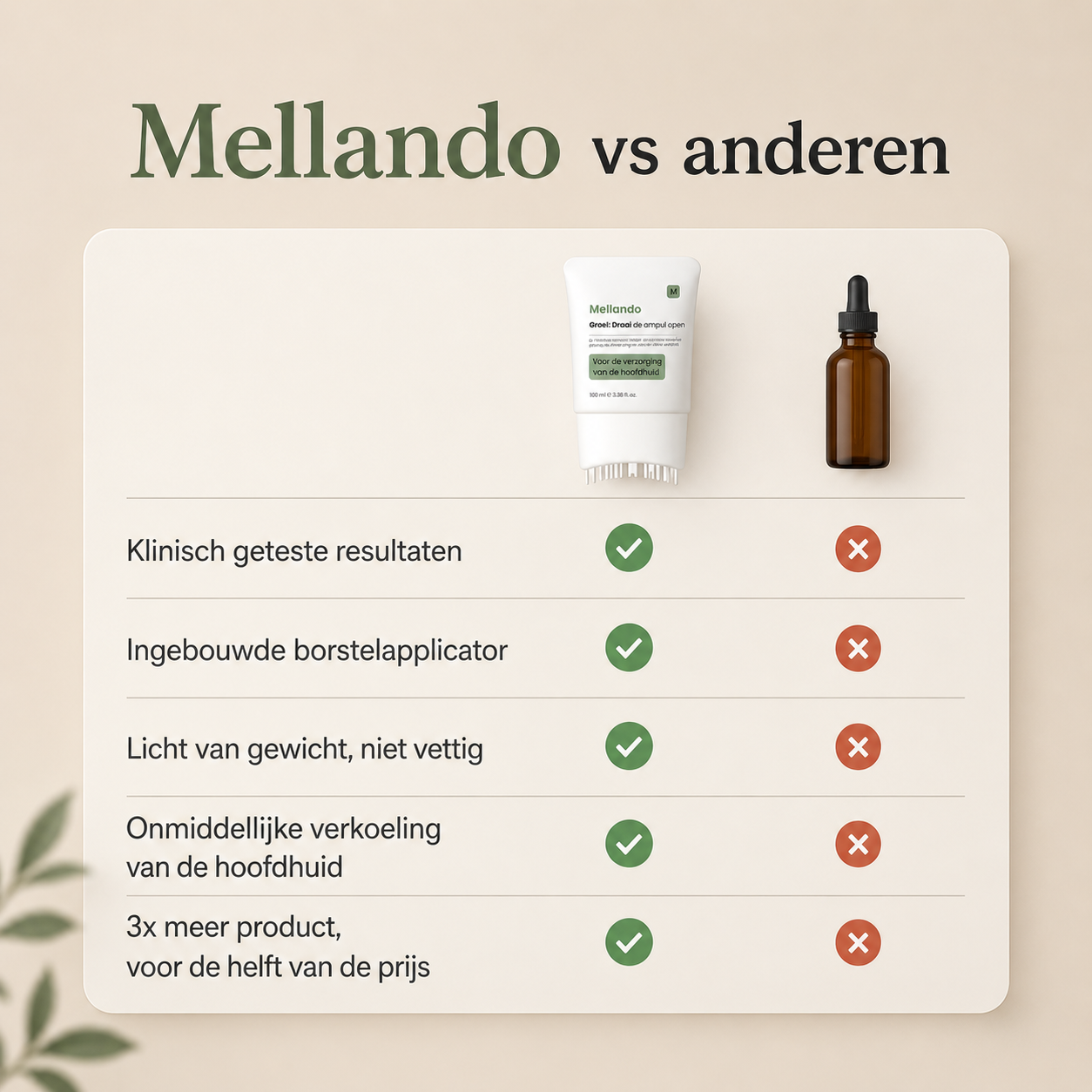Mellando RootRevive | Een serum met ingebouwde haarborstel