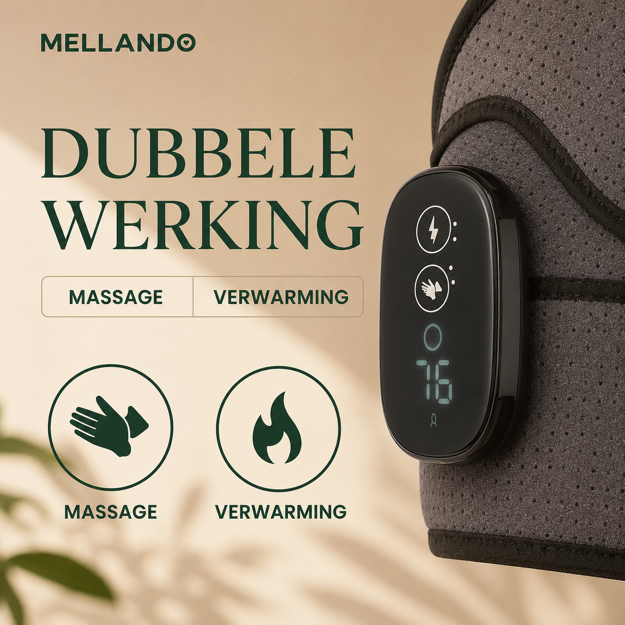 Mellando HeatRelief Pro l Verwarmde Schoudermassager