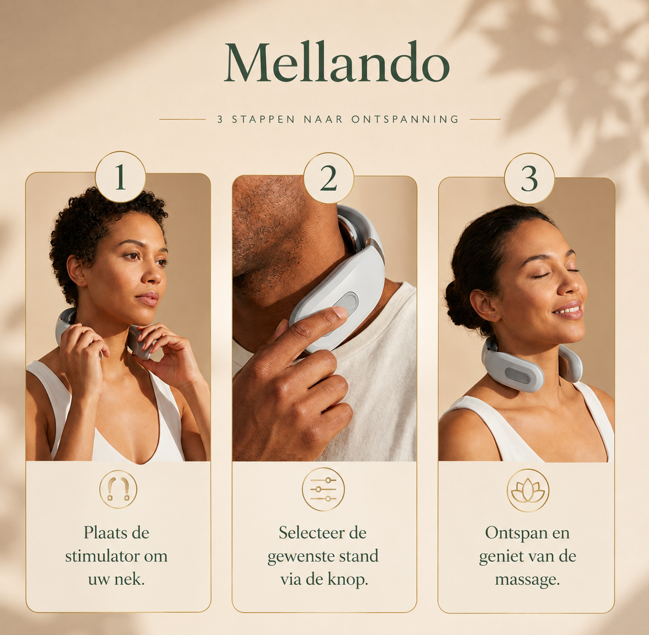 Mellando NeckRelief Pro l Slimme Nektherapie