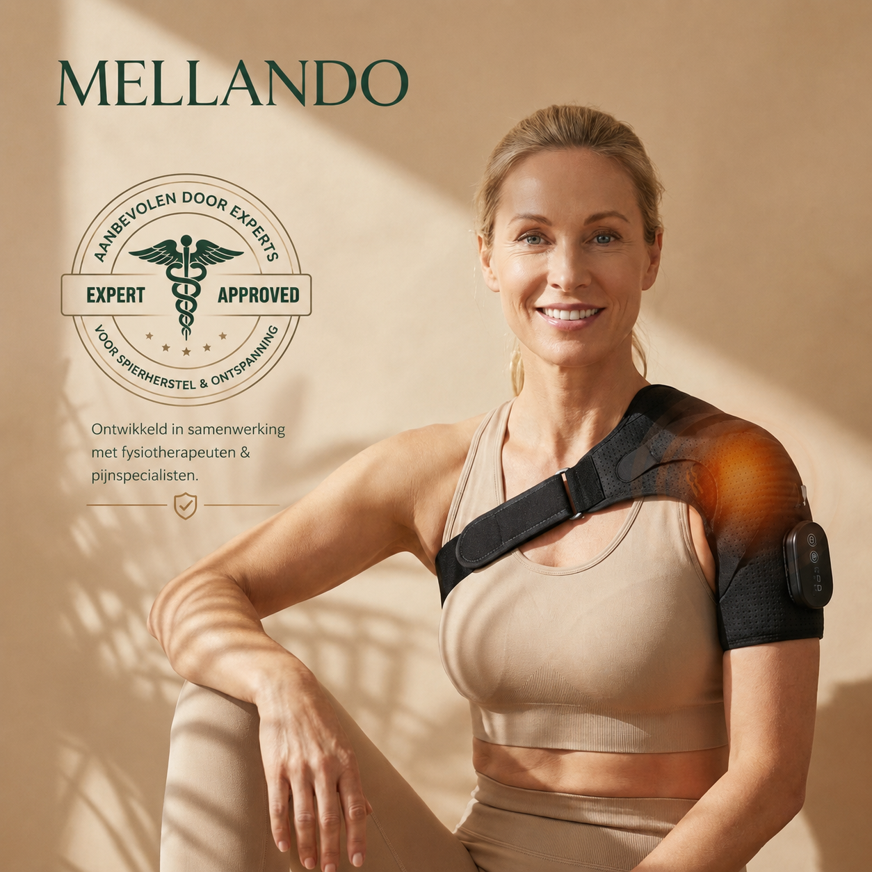 Mellando HeatRelief Pro l Verwarmde Schoudermassager